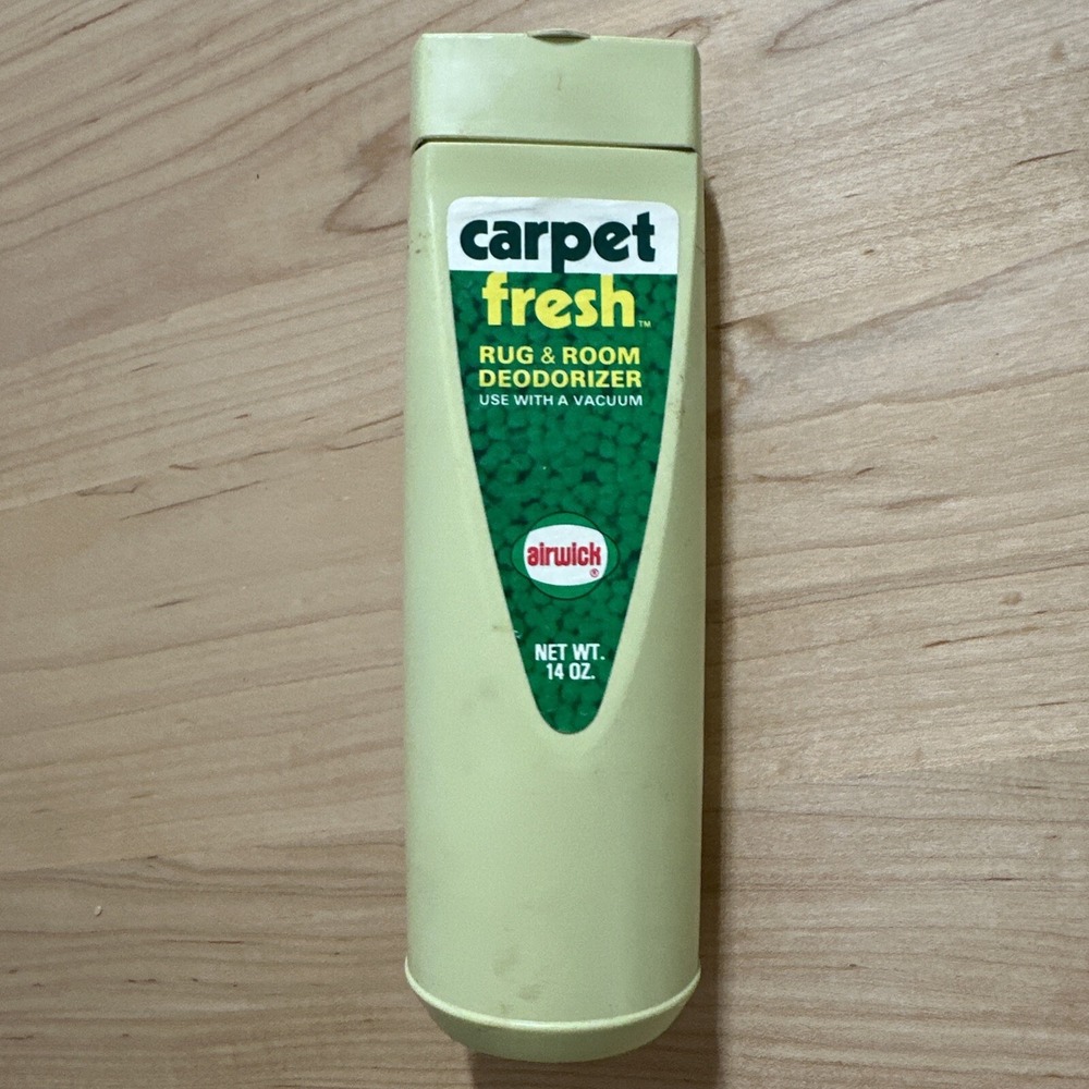 Vintage 1980s Airwick Carpet Fresh Rug Room Deodorizer Bottle Advertising Prop